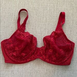 Liz Claiborne Red Lace Bra size 34 D